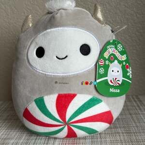 Squishmallows Nissa the Yeti Christmas 8 inch Stuffed Plush Toy